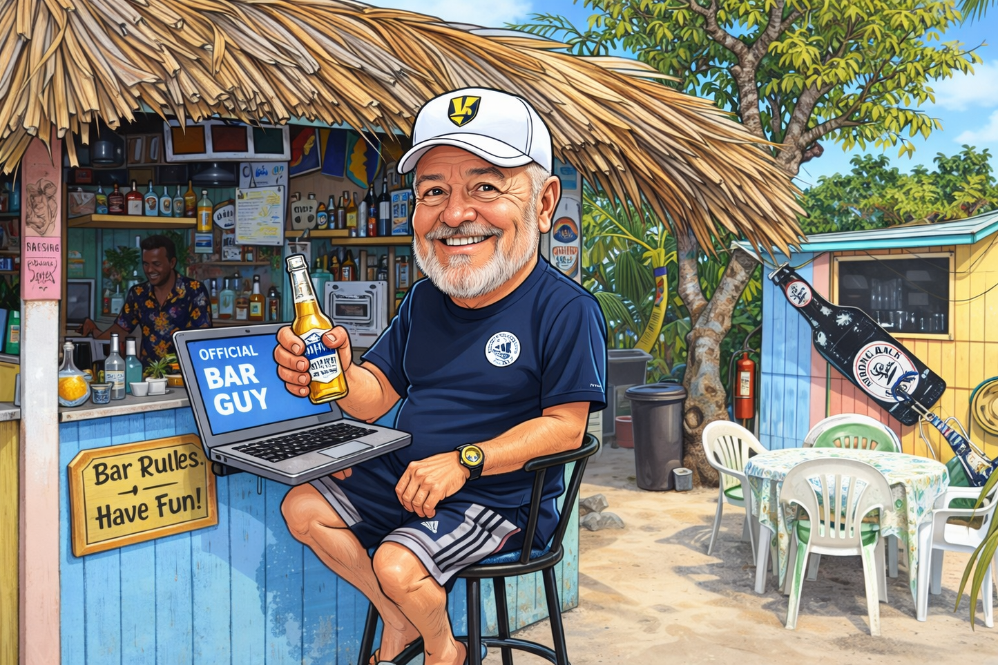 A Kalik Beer in Long Island The Bahamas