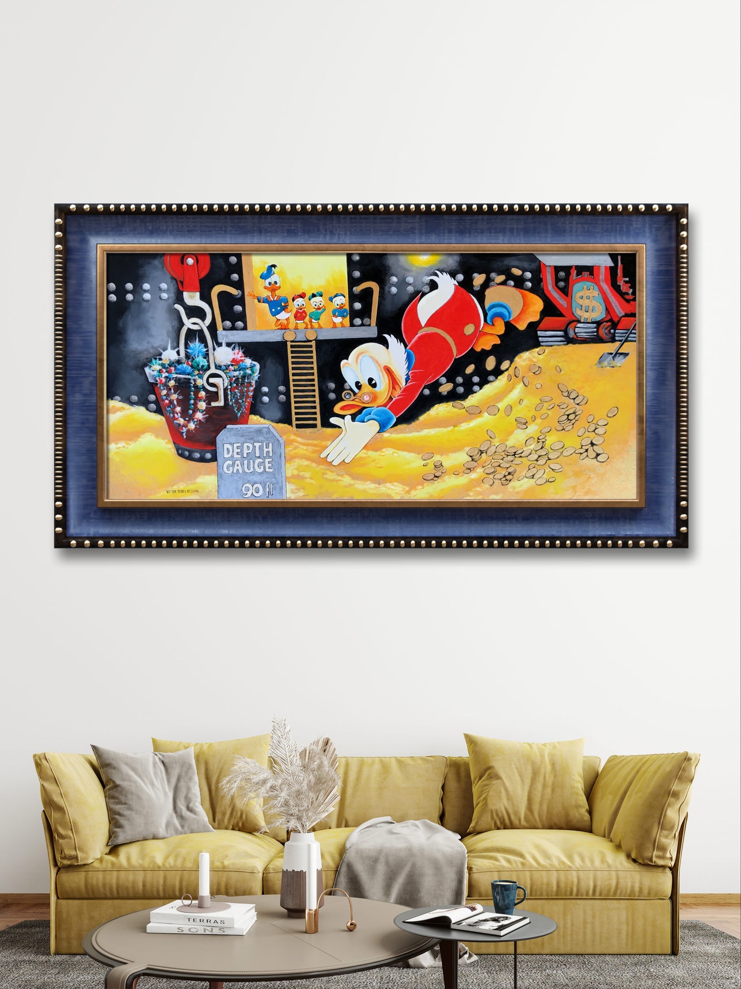 Scrooge McDuck Swimming