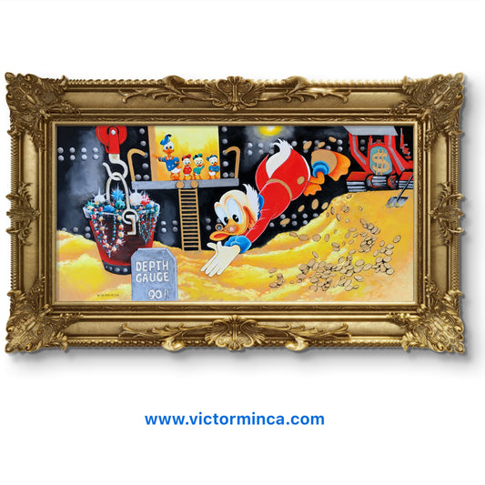 Scrooge McDuck Swimming