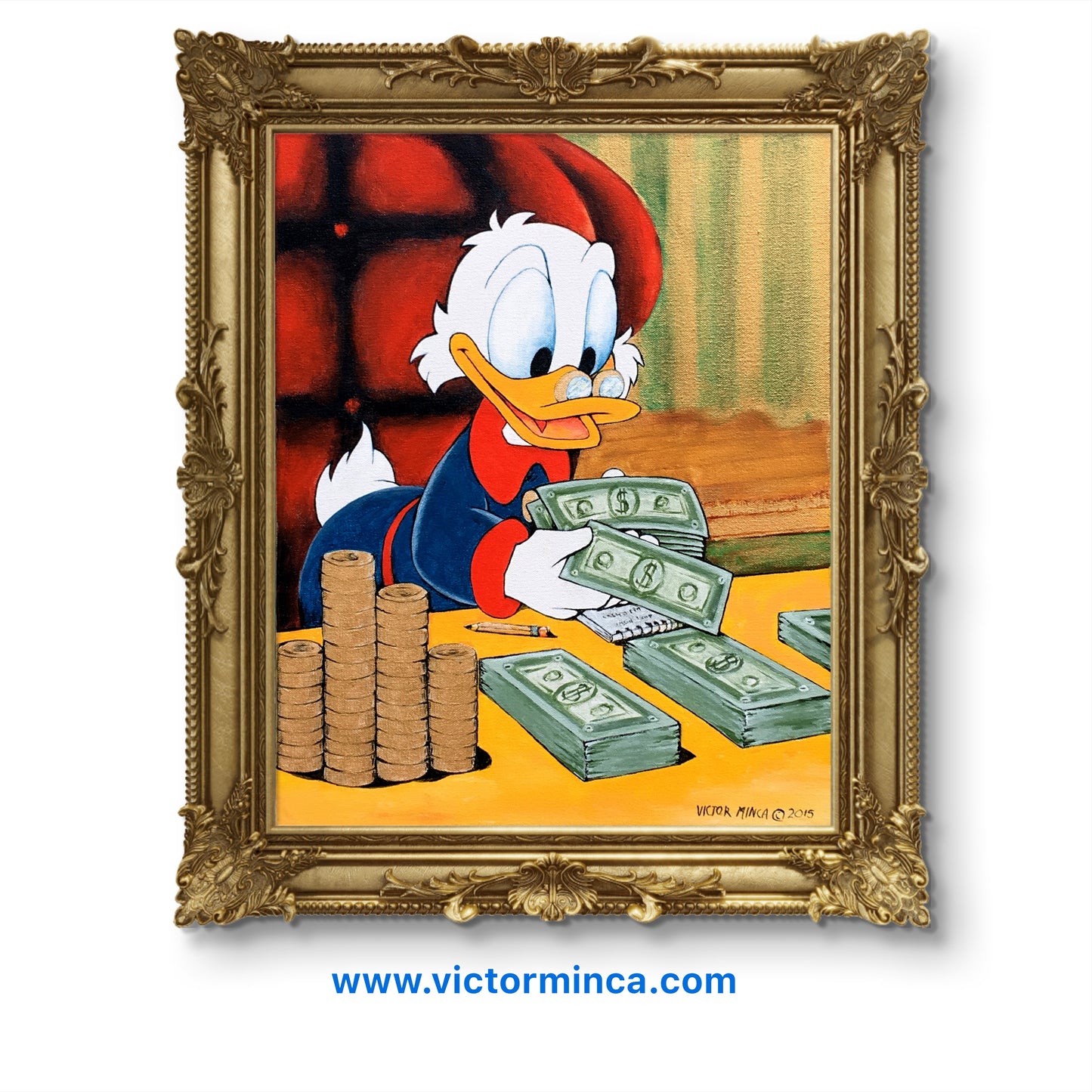 Scrooge Mcduck Counting Money